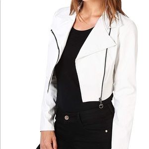 White pleather jacket